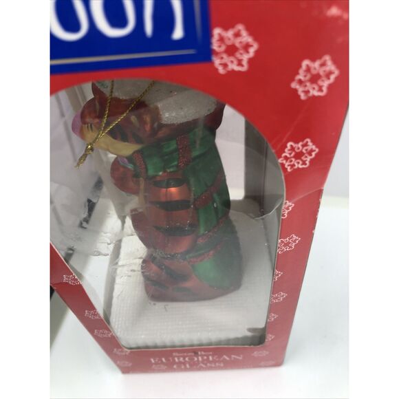 TIGGER Blown Glass Christmas Ornament European Style POOH Santa’s Best DISNEY - Picture 6 of 10